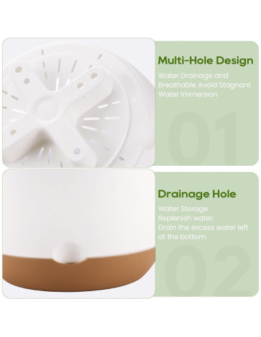 Macetas Colgantes Dovesail 25 cm Autorriego 2 Paquetes