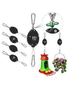 Poleas para Plantas Black Elk Peak, Soporte Ajustable 20 kg