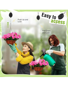 Poleas para Plantas Black Elk Peak, Soporte Ajustable 20 kg 2