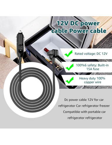 Cable de Alimentación CC Norward para Refrigeradores 12V/24V