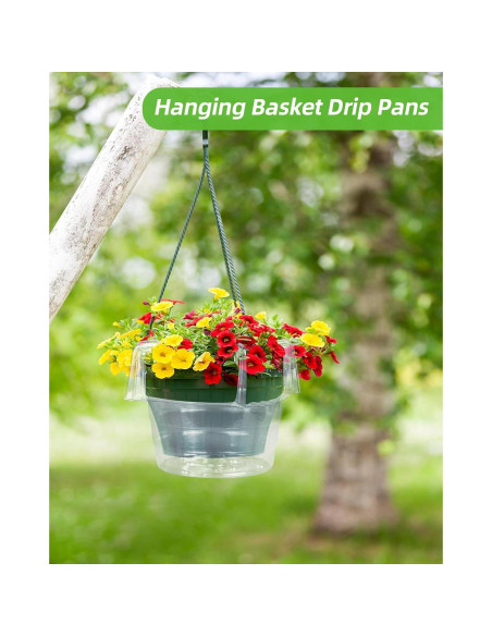 Bandejas de Goteo KOROI 10 Piezas 19.8 cm Plástico Transparente