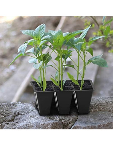 Bandeja de Inicio de Semillas Gardzen 30 Piezas 6 Celdas