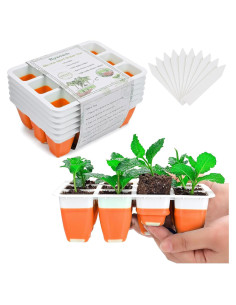 Kit de Inicio de Semillas Ryscam 6 Piezas Silicona Naranja