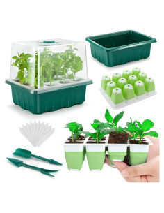 Kit de Inicio de Semillas Ryscam 48 Celdas con Tapa