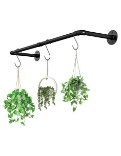 Estante Colgante para Plantas JINSUOZHI Negro 91.44x26.99cm