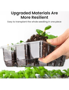 Bandejas de Germinación MIXC 30 Unidades 12 Celdas Transparentes 2