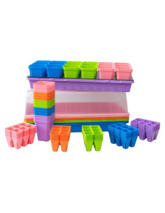 Kit de Inicio de Semillas Bootstrap Farmer Multicolor con Domos