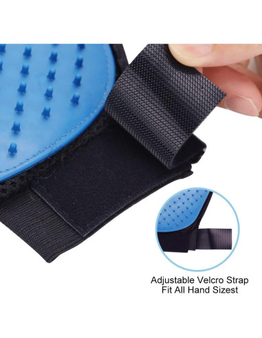 Guantes de Aseo para Mascotas Yrighjo 2PCS Azul - Deshedding