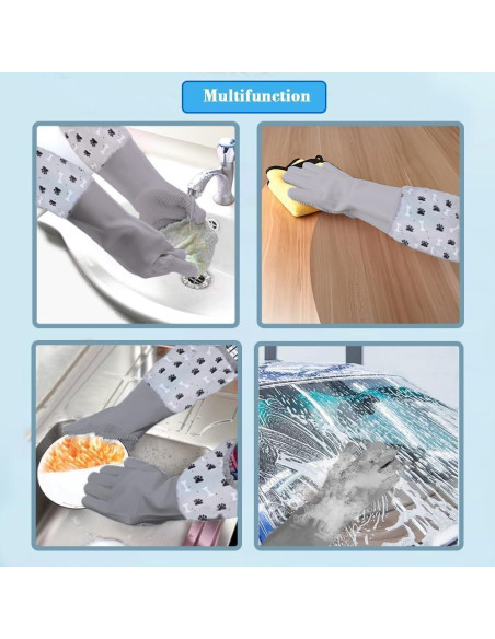 Juego de Baño para Mascotas BOBEJIMIA 3 en 1 Guantes y Cepillos