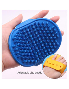 Guantes de Lavado y Cepillo para Mascotas JOANGIHC 3PCS Amarillo 2