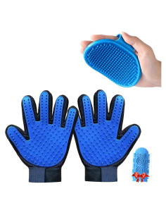 Juego de Guantes de Cuidado para Mascotas 1TO3GO con 185 Puntas