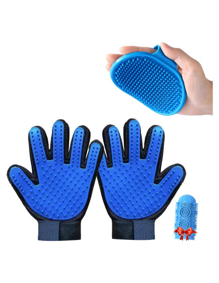 Juego de Guantes de Cuidado para Mascotas 1TO3GO con 185 Puntas