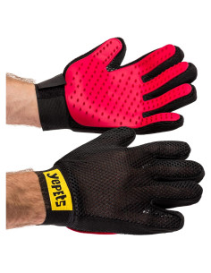 Guantes de Aseo para Mascotas Yepets - Rojo, 22.6x16.3cm