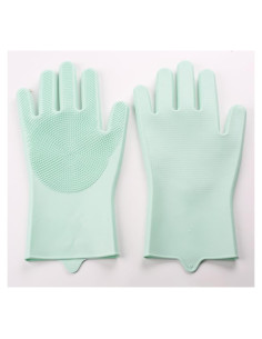 Guante de Aseo para Mascotas DUOYHIEL - Deshedding y Baño Verde