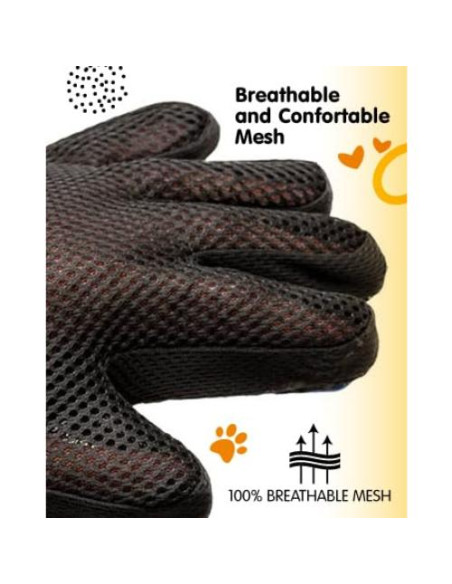 Guantes de Aseo para Mascotas Yepets - Rojo, 22.6x16.3cm