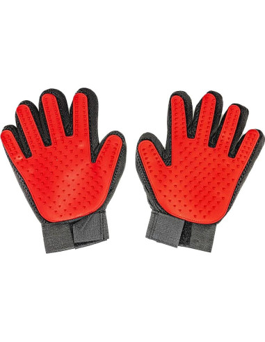 Guantes de Aseo para Mascotas Yepets - Rojo, 22.6x16.3cm