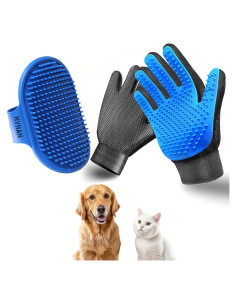 Guantes de Aseo y Cepillo Deshedding NANAN para Mascotas