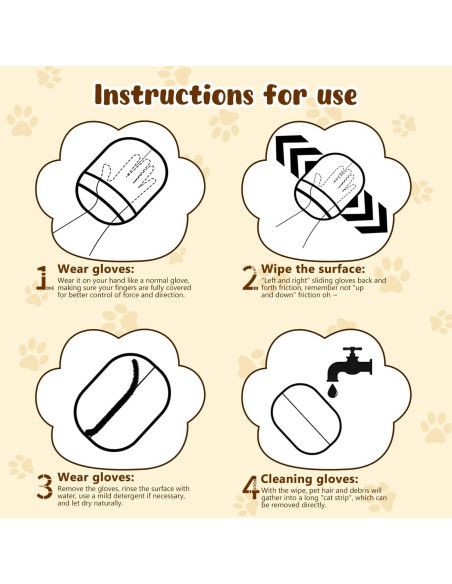 Guante Removedor de Pelo de Mascotas WESUN Reutilizable 2025