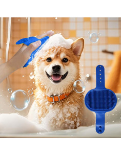 Guantes de Aseo y Cepillo Deshedding NANAN para Mascotas 2