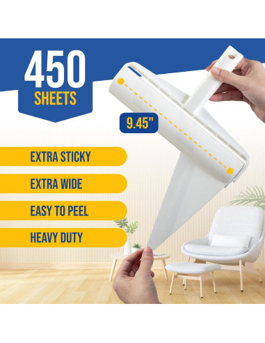 Rodillo de Pelusa Jumbo Fox Trot 24 cm con 450 Hojas