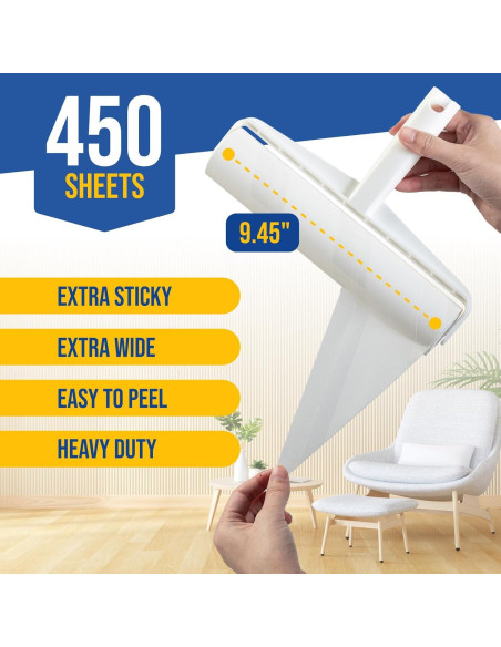 Rodillo de Pelusa Jumbo Fox Trot 24 cm con 450 Hojas