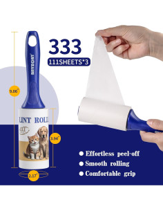 Rodillos Adhesivos Removedor de Pelusa Jing Shui Tao 333 Hojas 2