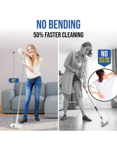 Rodillo de Pelusa Jumbo Fox Trot 24 cm con 450 Hojas