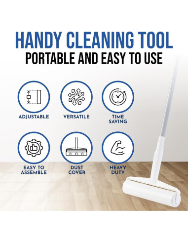 Rodillo de Pelusa Jumbo Fox Trot 24 cm con 450 Hojas