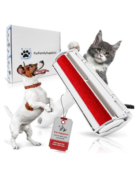 Rodillo Quitapelos Reutilizable FurFamilySupplyCo - Blanco