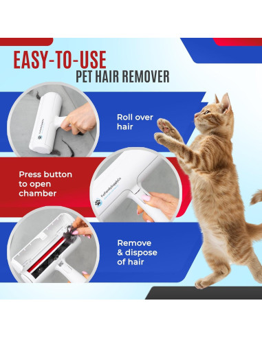 Rodillo Quitapelos Reutilizable FurFamilySupplyCo - Blanco