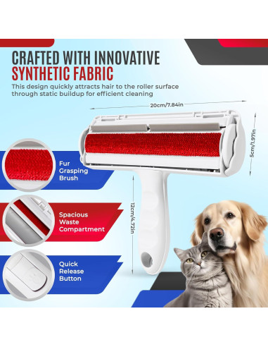 Rodillo Quitapelos Reutilizable FurFamilySupplyCo - Blanco