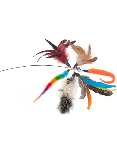 Kit de Juguetes para Gatos Fashion's Talk con Varitas y Plumas