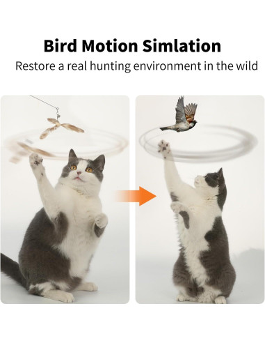 Juguete para Gatos FUKUMARU Varita de Plumas 90 cm