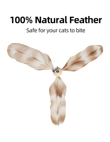 Juguete para Gatos FUKUMARU Varita de Plumas 90 cm