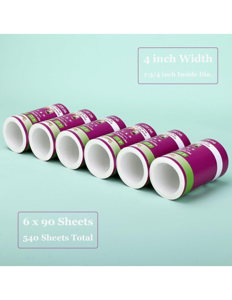 Recargas Scotch-Brite para Rodillo Pelusa 540 Hojas 4"