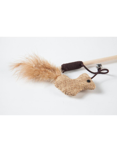 Juego de Juguetes para Gatos LukPaw - 3 Piezas con Varitas de Sisal