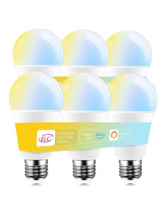 Bombillas Inteligentes iLC Alexa 12W 6 Paquetes Luz Ajustable