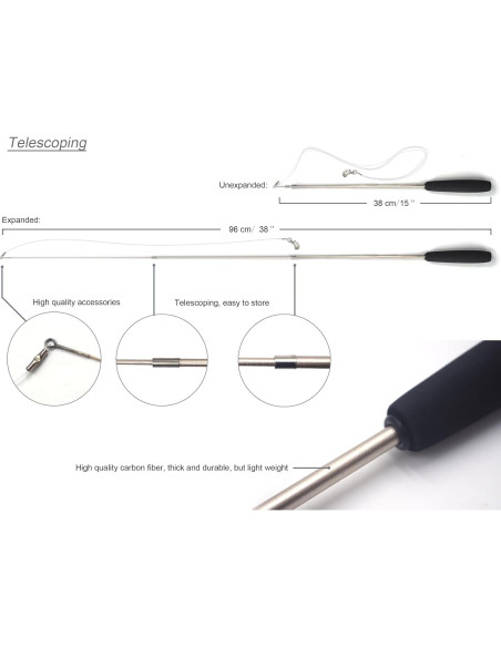 Varita Interactiva para Gatos YOOGAO Retráctil con Pluma y Campana