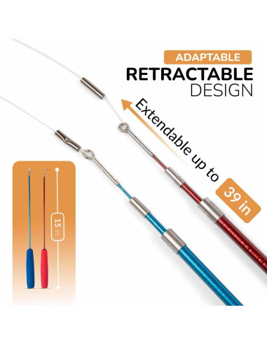 Varita de Plumas Retráctil para Gatos - 12 Recambios Interactivos