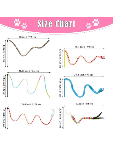 6 Juguetes Interactivos para Gatos Varitas con Pluma y Campana
