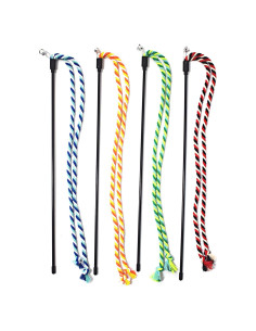 Varitas para Gatos IUHKBH 4 Pcs Juguetes Interactivos Coloridos