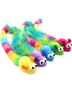 Paquete de 5 Juguetes Interactivos Jumpaws para Gatos con Hierba Gatera 2