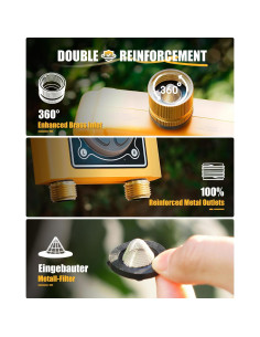 Temporizador de Riego WiFi RAINPOINT 2 Zonas Bronce 2