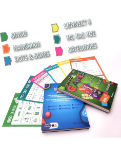 Juego Portátil de Actividades 2 Pads 120 Hojas GRANDLMOON 2