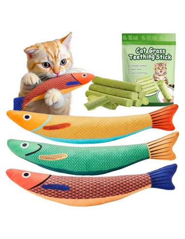 Juguetes para Gatos GREMBEB 9 Piezas Catnip Interactivos