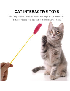 5 Juguetes Interactivos de Pluche para Gatos TEHAUX 37.5cm 2