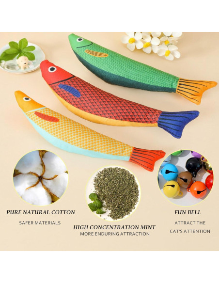 Juguetes para Gatos GREMBEB 9 Piezas Catnip Interactivos