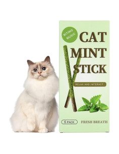 Palos de Menta para Gatos HZ-M - 6 Piezas Naturales