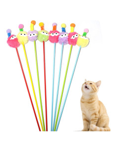 Varitas para Gatos IUHKBH 3 PCS Juguetes Interactivos 35.8 cm