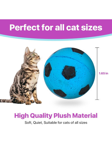 Esponjas Pelotas de Fútbol SPOT para Gatos - Paquete de 4